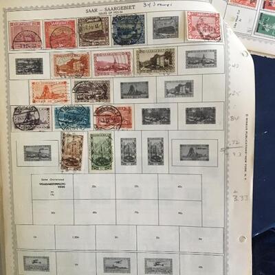 Antique German Hinged Stamp Collection with Bavaria, Danzig, Wurttemberg and more...