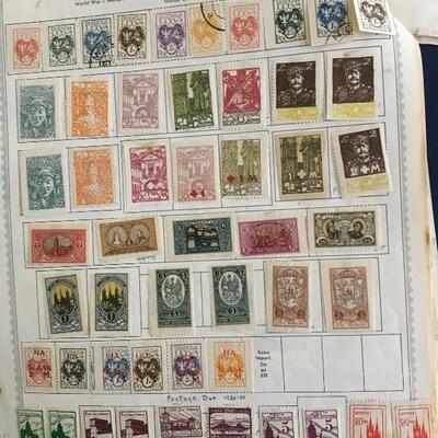 Antique German Hinged Stamp Collection with Bavaria, Danzig, Wurttemberg and more...