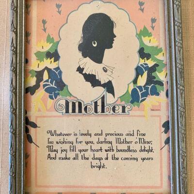 LOT 250. GROUP OF ANTIQUE FRAMED SILHOUETTES MOTHER COUPLE & CHILDREN PLAYING