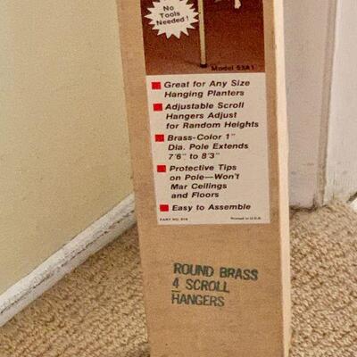 LOT 252 MCM VINTAGE NEW IN BOX TENSION PLANTER POLE FLOOR TO CEILING