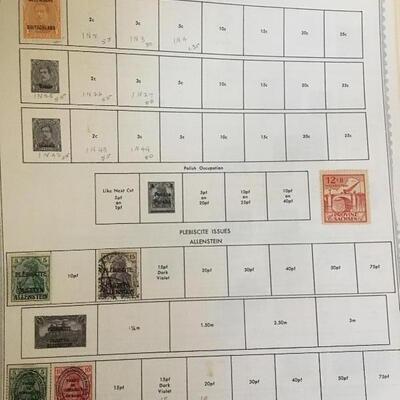 Antique German Hinged DEUTSCHES REICH Stamp Collection with German Democratic Republic