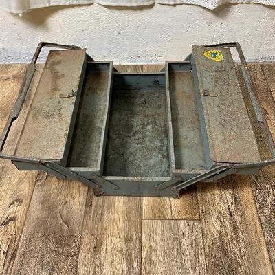 Lot# 212- Vintage Collectible Peugeot Cantilever Tool Box