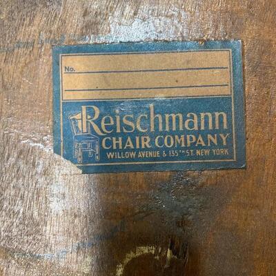 Lot# 219 -Beautiful Walnut Office Jurors Chair by Reischmann Chair Co.