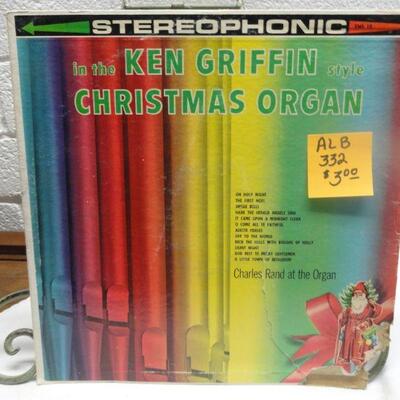 ALB332 KEN GRIFFIN CHRISMAS ORGAN VINTAGE ALBUM