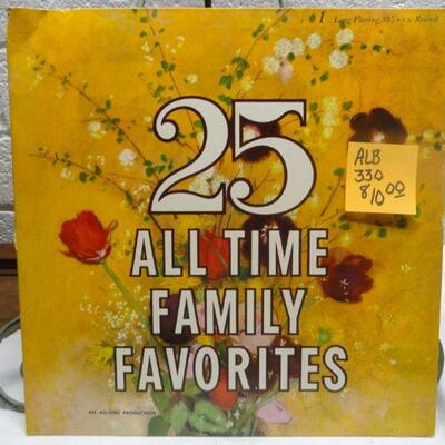 ALB330 25 ALL TIME FAMILY FAVORITES VINTAGE ALBUM