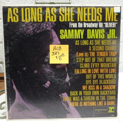 ALB327 SAMMY DAVIS JR AS LONG AS SHE NEEDS ME VINTAGE ALBUM