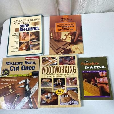 Lot# 237 s 5 soft-back Woodworking Reference Guides Cabinet Making Tools Tios Techniques 