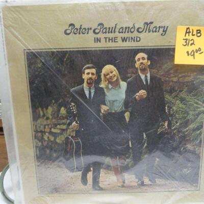 ALB312 PETER PAUL AND MARY IN THE WIND VINTAGE ALBUM