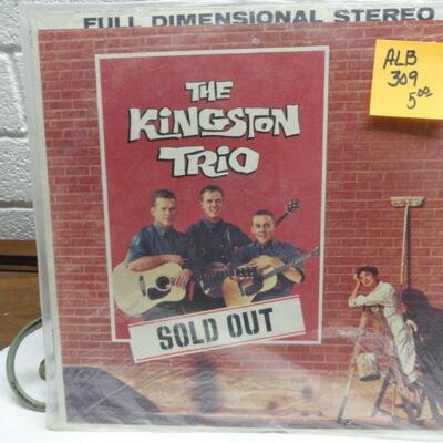 ALB309 THE KINGSTON TRIO SOLD OUT VINTAGE ALBUM