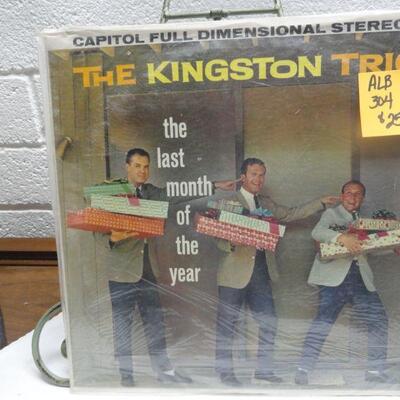 ALB304 THE KINGSTON TRIO THE LAST MONTH OF THE YEAR VINTAGE ALBUM