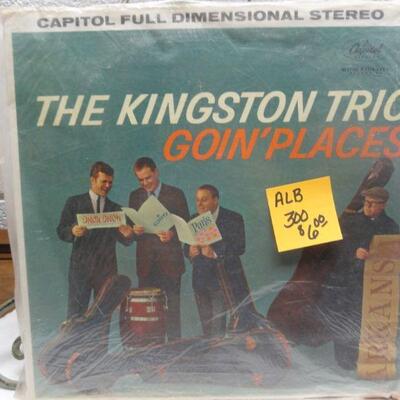 ALB300 THE KINGSTON TRIO GOIN PLACES VINTAGE ALBUM