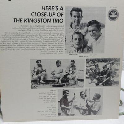 ALB298 THE KINGSTON TRIO CLOSE UP VINTAGE ALBUM