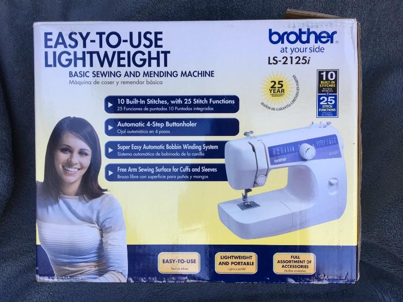 BROTHER LS2125i Lightweight Sewing and Mending Machine with Box and