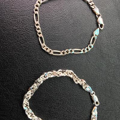 Pair of Sterling .925 Bracelets 6” and 7”