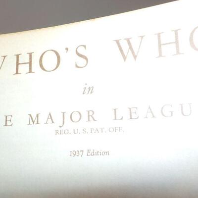 " Whos Who 1937 Edition and 1949 Baseball Stars Magazines.