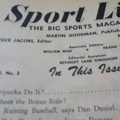 " Sports Life 1948 All sports Magazine".