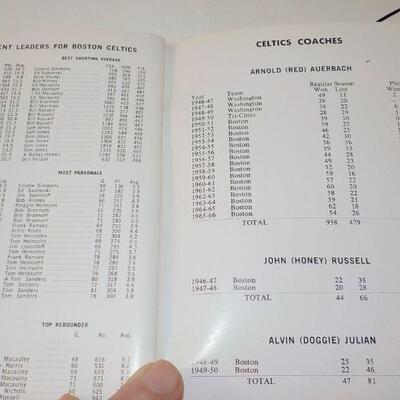 " World Champion Boston Celtics Yearbook 1968-69;