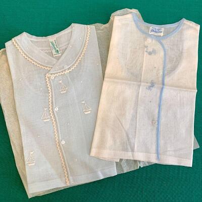 LOT 293  FINE COTTON BABY TOPS SLEEVELESS EMBROIDERED PHILIPPINES