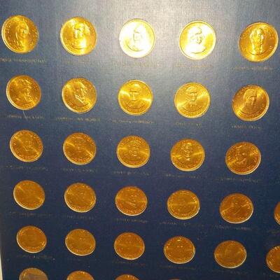 Presidential coins/ Franklin Mint Bronze set 35.