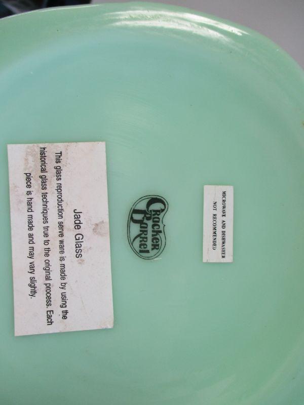 Lot 13 Jade Jadeite Santa Claus Cookie Jar Cracker Barrel Glass