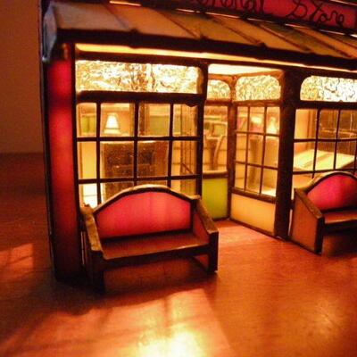 " Stain Glass General Store w/ furniture."