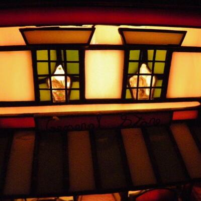 " Stain Glass General Store w/ furniture."
