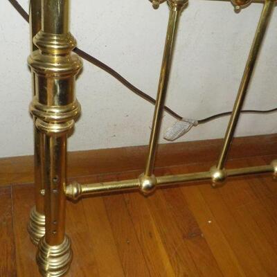 Twin Brass bed head board and foot board.