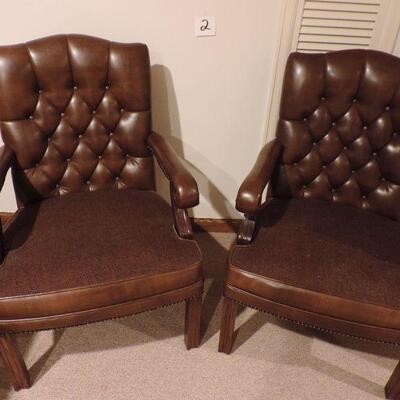 LOT 2  TWO VINTAGE KIMBALL OFFICE CHAIRS