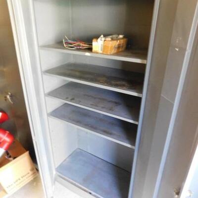 Choice Two: Commercial or Office Metal Two Door Tall Cabinet with Shelves and Key 36