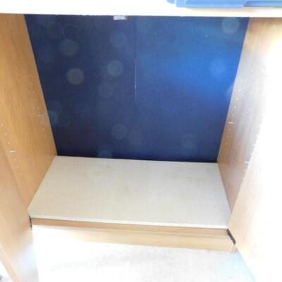 Press Board Double Door Storage Cabinet with Shelf 29