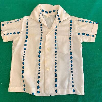 LOT 306 VINTAGE BOYS 1950S 2 PC SHORTS SET 