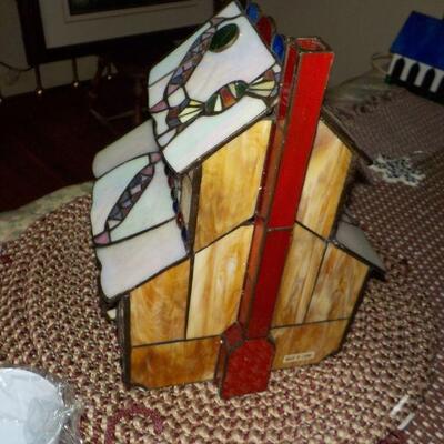 "Stunning Stain Glass Gingerbread House".