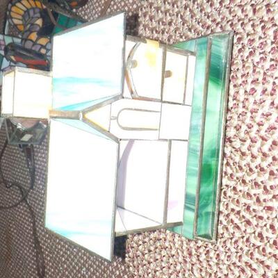 Multi color stain glass church .