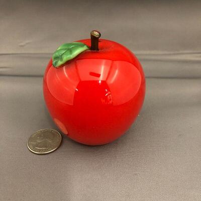 Red Med Apple 2.75"- signed Orient & Flume, Held, H0981J1