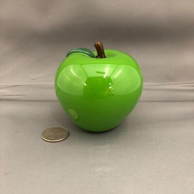 Green Lg Apple 3"- signed Orient & Flume, Held, H0044KV