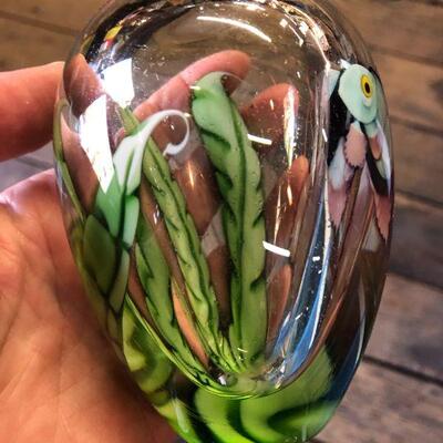 Fish Perfume Bottle 4.25" - signed Lee Hudin 4/1/81