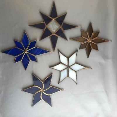 5 Orient & Flume flat glass stars, by Greg Held