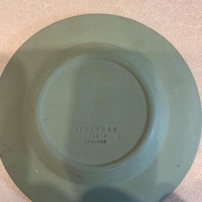 Vintage jasperware ashtray green