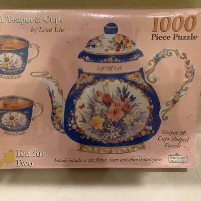 Vintage puzzle tea for two rare