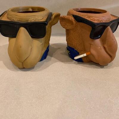 Vintage Joe smooth camel koozies both