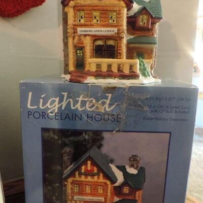 PORCELAIN CHRISTMAS  HOUSES