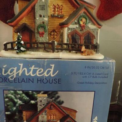 PORCELAIN CHRISTMAS  HOUSES