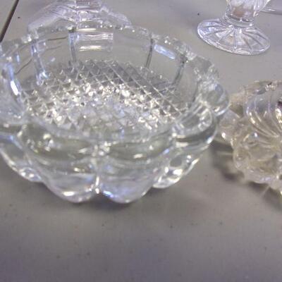 Lot 31 - Crystal Candle Sticks Vase & More