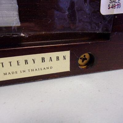 Lot 33 - Pottery Barn Holman Wine Glass & Bottle Shelves 
