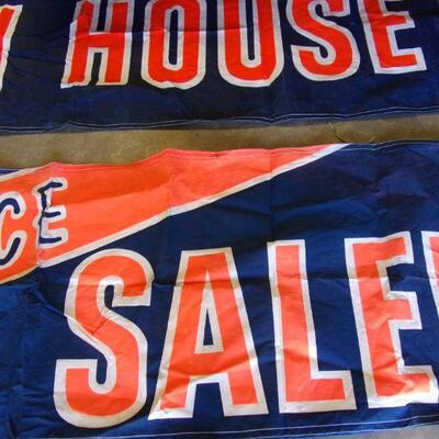Lot 49 - Open House & Clearance Sale Banners 