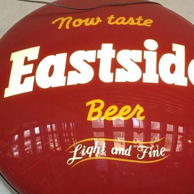 Rare Vintage Eastside Beer sign Lighted & Large Pabst Blue Ribbon PBR 