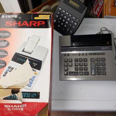 3 - Adding machines /Sharp is New and 2 others.