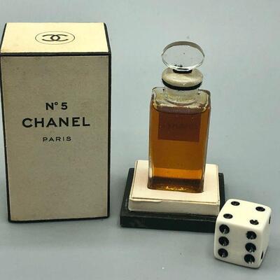 Vintage Chanel No. 5 Miniature Bottle Full