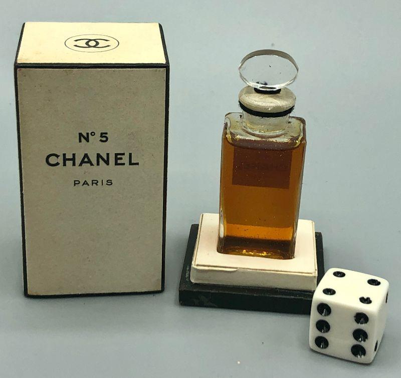 Vintage Chanel No. 5 Miniature Bottle Full