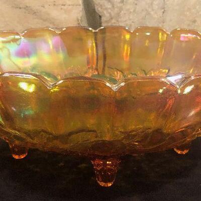#28  Carnival Glass Iridescent Bowl